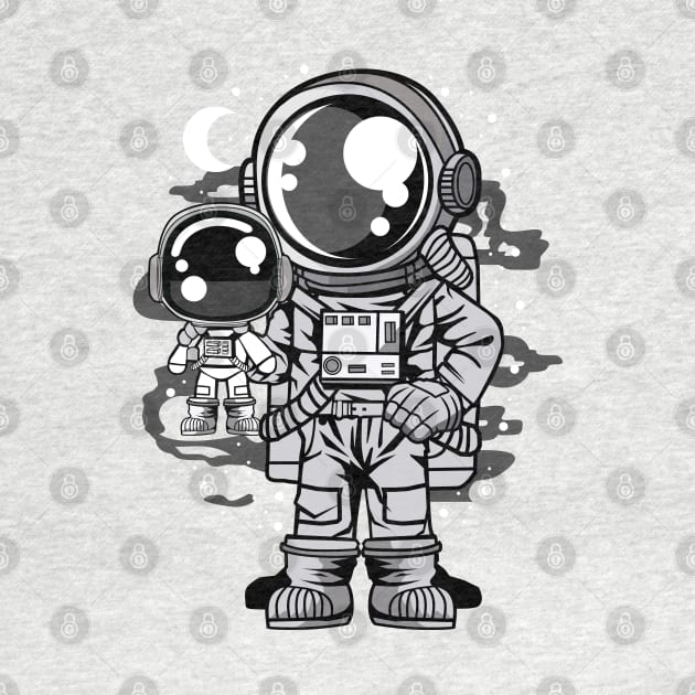 astronaut with doll by Mako Design 